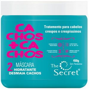 máscara de tratamento the secret cachos